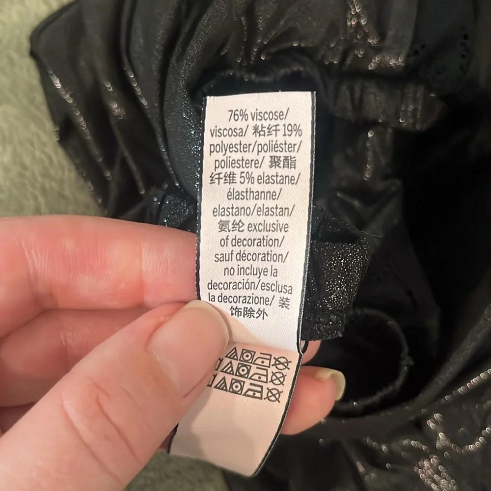Victoria's Secret Glossy Black pants